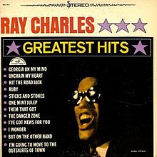 Ray Charles Greatest Hits album cover.