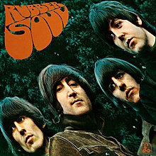 Album cover for the Beatles, Rubber Soul.